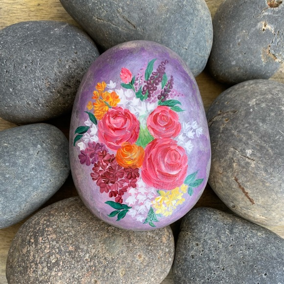 Painted Rock Flowers